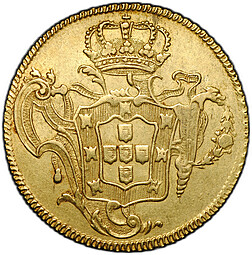 Монета Песа (6400 рейс) 1766 R Португалия