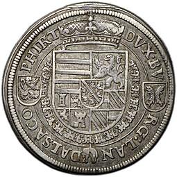 Монета 1 талер 1584-1595 AVSTR Фердинанд II Верхний Эльзас Австрия