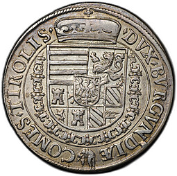 Монета 1 талер 1577-1595 FERDINAND AVSTRIAE Халль Фердинанд II Тироль Австрия