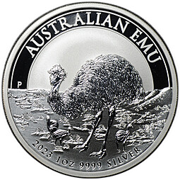 Монета 1 доллар 2023 Австралийский эму 1952-2022 Австралия
