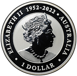 Монета 1 доллар 2023 Австралийский эму 1952-2022 Австралия